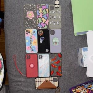 Assorted Cute iPhone 11 Pro Max Case Collection –Pink, Purple, Black, Red, White